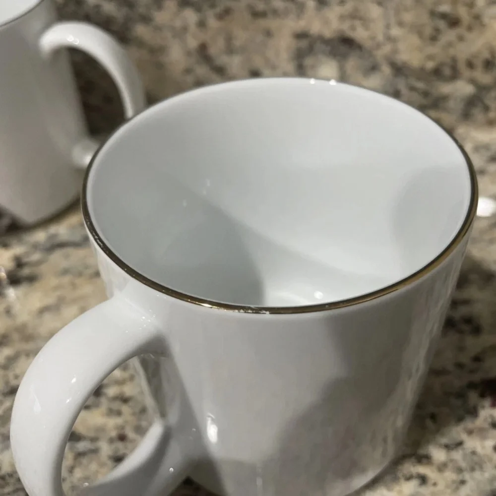 Rachel Kozlowski + West Elm Gilded Dapper Animal Leopard & Ram Mug Set of 2